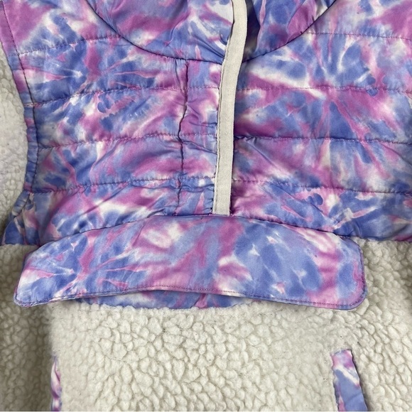 1 Madison 18 Months Sherpa Outdoor Pullover Tie Dye Hiking Camping Fleece Boho - Picture 3 of 10
